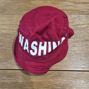 Washington Reversible Bucket Hat - Maroon/Burgundy & Black - Unisex OSFM